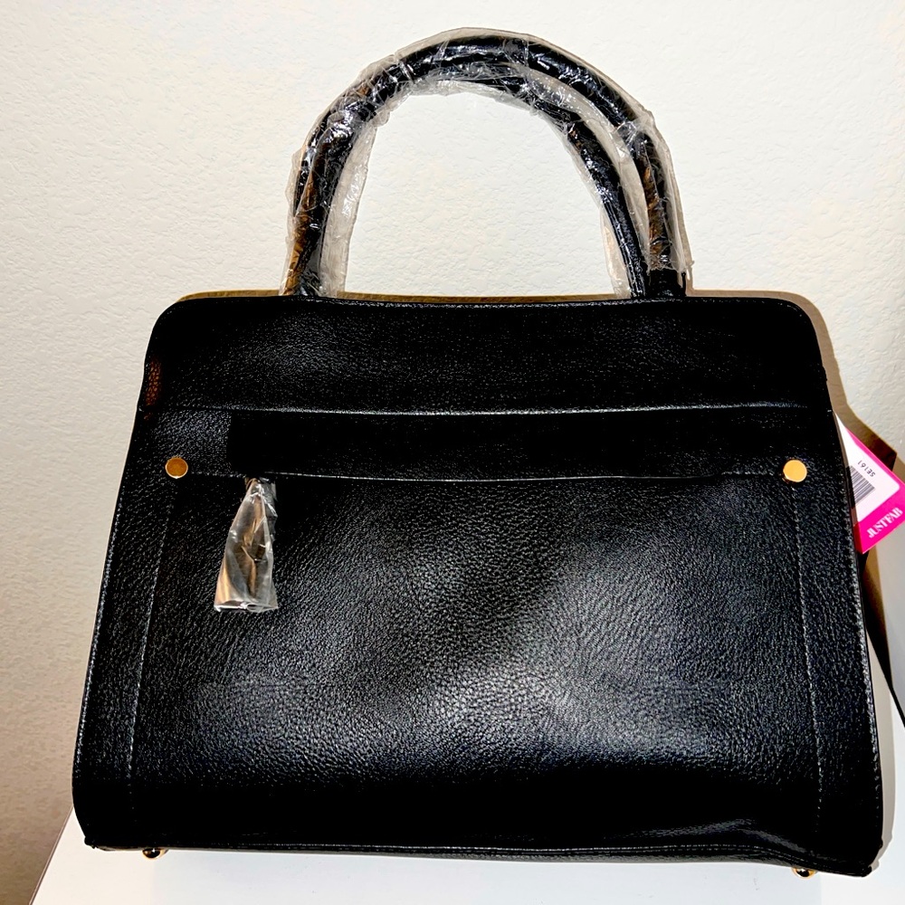 JustFab Black Handbag – Brand New. Never Used!